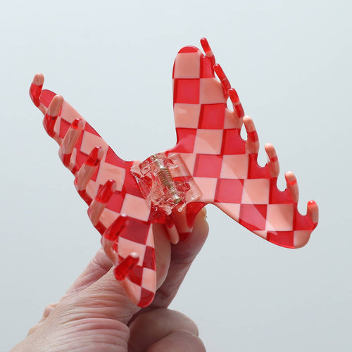 Checkmate Medium Assorted Claw Clips - Red