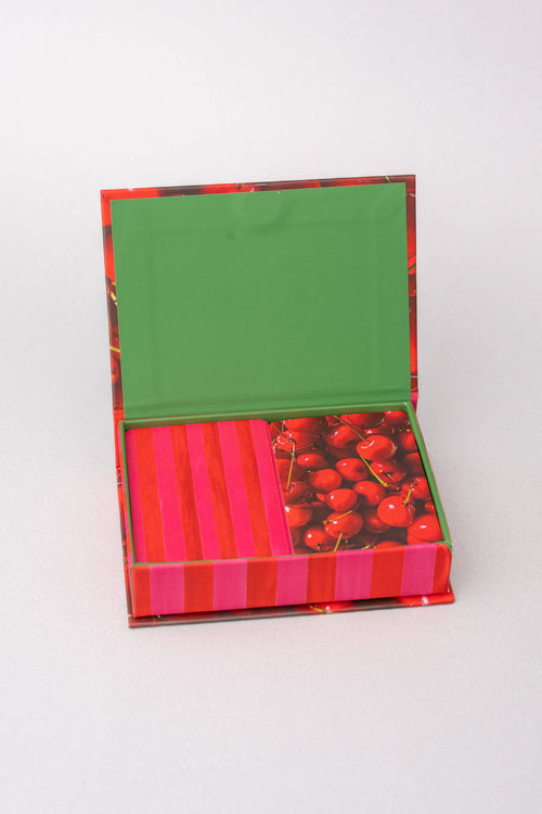 Cherry Stripe Playing Cards