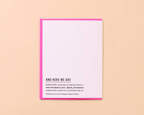 Partners in Crime Letterpress Anniversary Card