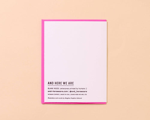 You're So Annoying Letterpress Card