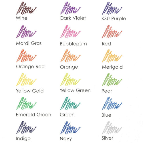 Iridescent Glitter Gel Pen Set of 18