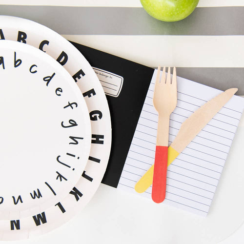 ABC Large Alphabet Plates - 8 ct.