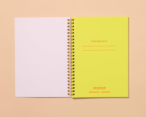 Koi Goldfish Letterpress Spiral Notebook