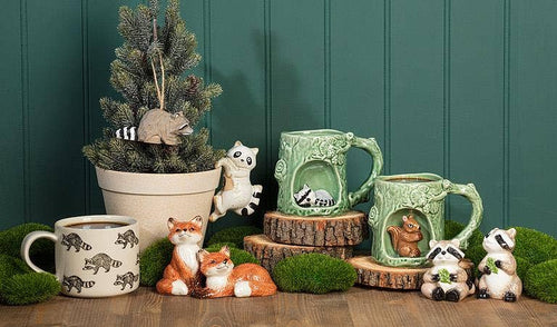 Tree Look Mug with Raccoon