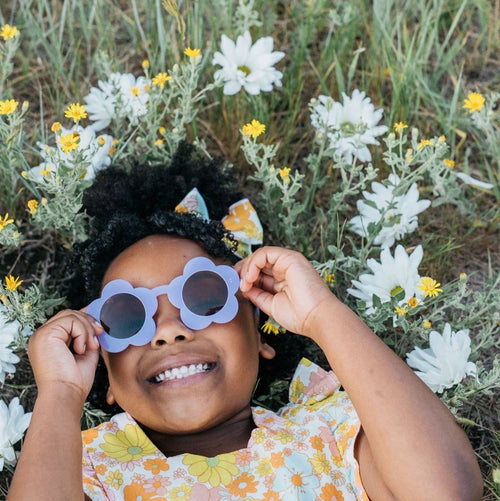 Kids Flower Sunglasses - Purple