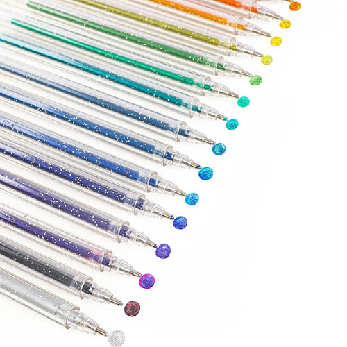 Iridescent Glitter Gel Pen Set of 18