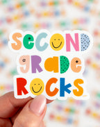Second Grade Rocks Sticker