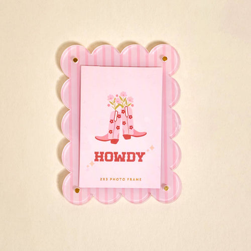 Mini Acrylic Picture Frame Magnet – Cowgirl Boots