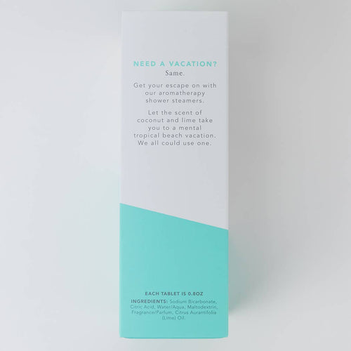 I Need a Vacation Shower Steamers - Coconut Lime