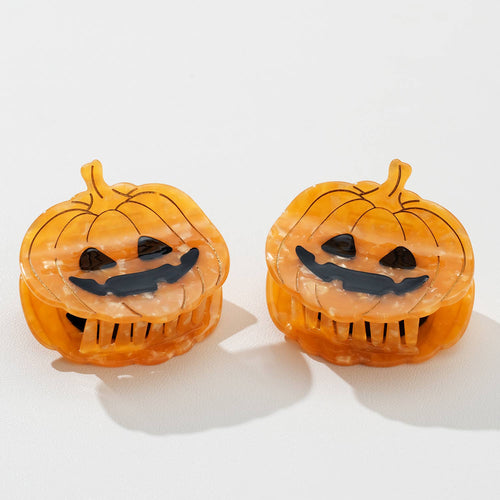 Jack O Lantern Pumpkin Claw Clip