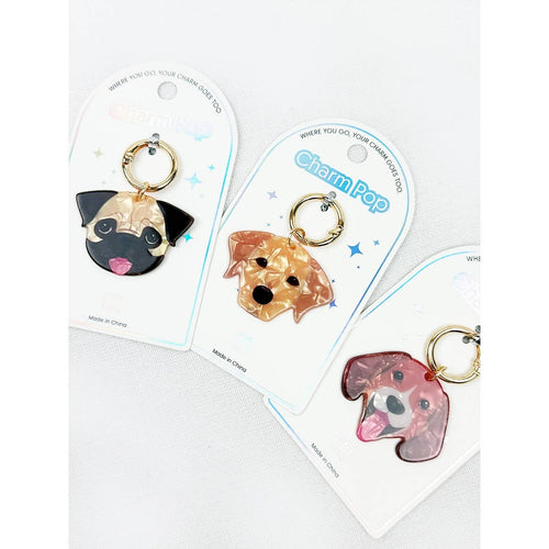 Cute Puppy Charm Key Charm