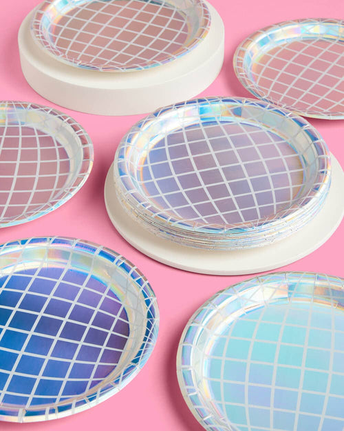 Disco Paper Plates - 25 Ct.