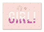IT’S A GIRL! Confetti Greeting Card