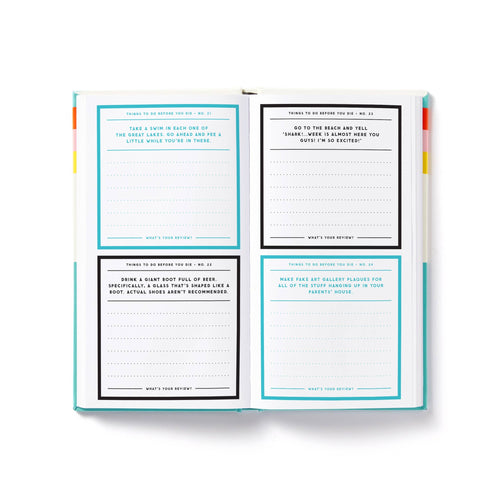"A Million Things to Do Before You Die" Prompted Journal