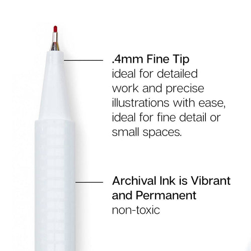 Fine Line Pens - Water-Based Ink - 24 Colors