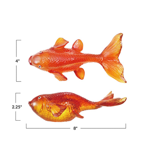 Resin Goldfish Decor