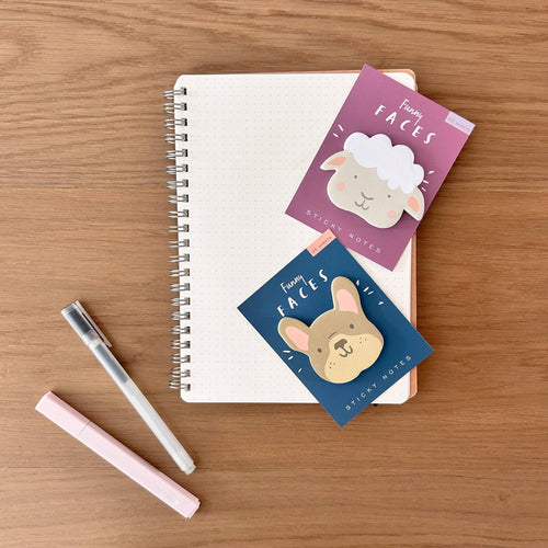French Bulldog Die Cut Sticky Notes