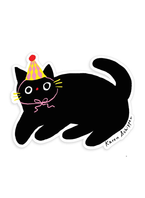 Party Cat Sticker