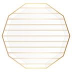 Gold Stripe Dinner Plates - 8 ct.