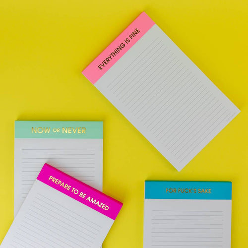 Prepare to Be Amazed - Lined Notepad - Bright Purple Magenta