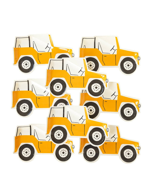 Safari Jeep Shaped Paper Plates