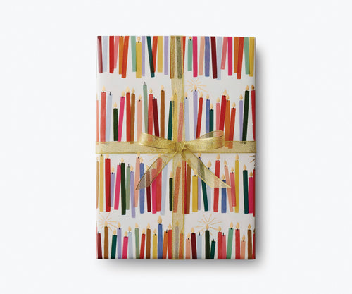 Candles Wrapping Paper Roll