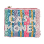 CASH MONEY Pastel Beaded Coin Purse