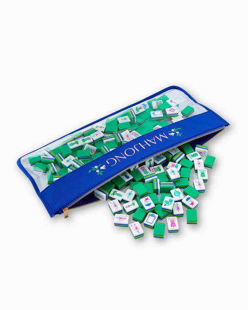 Royal Blue Mahjong Storage Bag