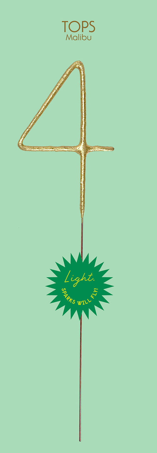 Giant Grande Golden Sparkler Wand - Number