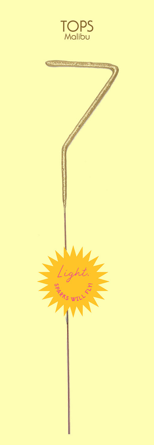 Giant Grande Golden Sparkler Wand - Number