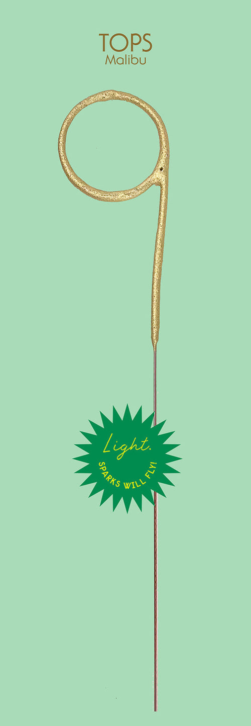 Giant Grande Golden Sparkler Wand - Number