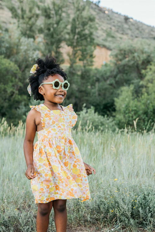 Kids Flower Sunglasses - Green