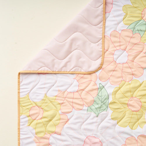 Floral Quilted Picnic Blanket