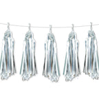Tissue Paper Tassel - Metallic Silver