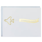 Congratulations Banner Paper Clip Letterpress Card