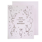 Rats! Belated Birthday Card