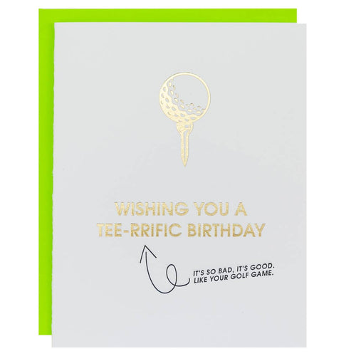 Tee-Rrrific Birthday Letterpress Card