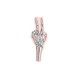Halloween Skeleton Peace Sticker