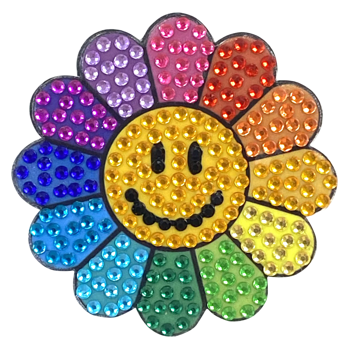 StickerBeans Rainbow Daisy 2" Sticker