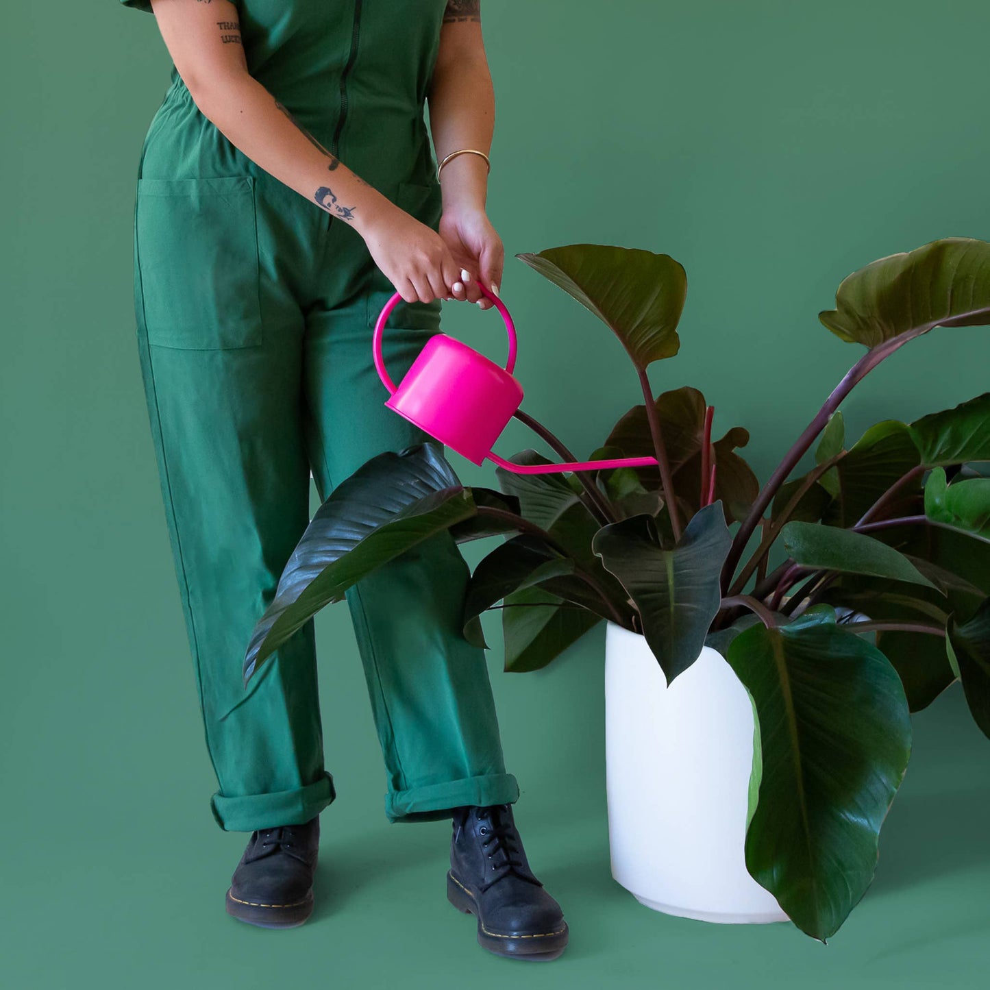 Hot Pink Metal Watering Can