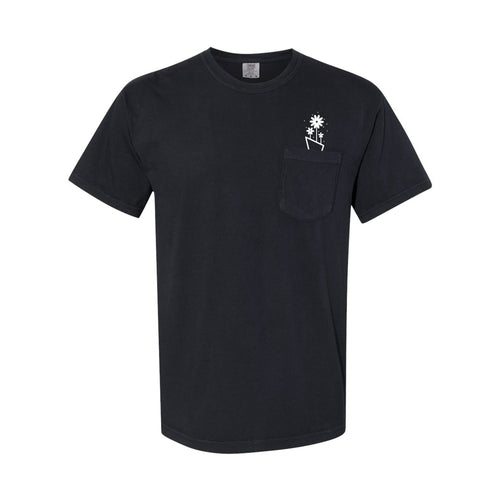 Unisex Running on Blooms Pocket T-Shirt