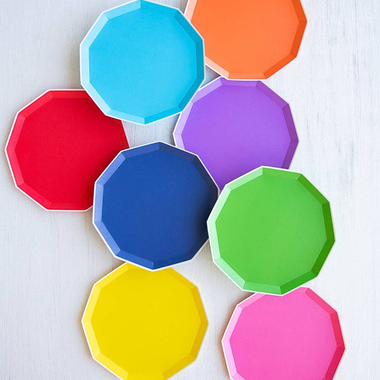 Large Rainbow Plate Pack - 8 ct.