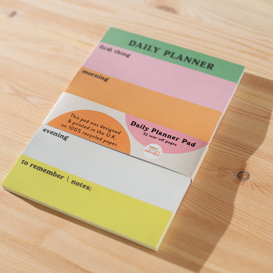 Daily Planner Notepad - Rainbow