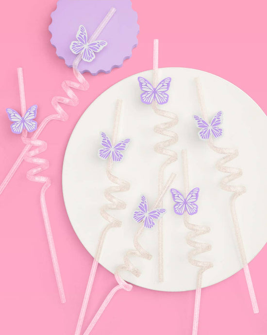 Butterfly Straws - 16 Reusable Straws