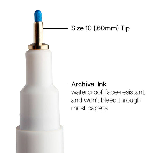 Inkline™ PRO Fine Line Archival Ink Pens - Size 10 - 8 Colors