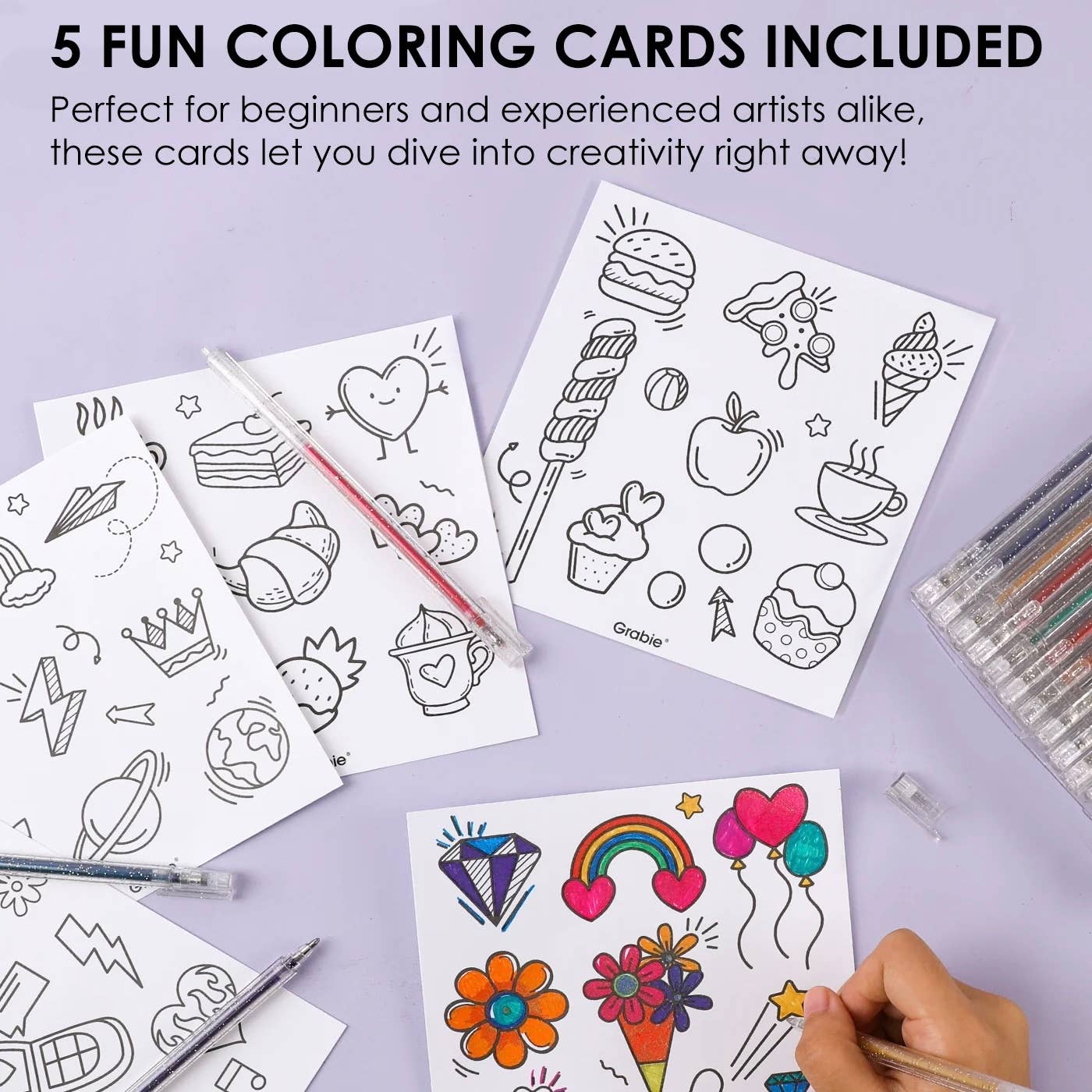 Iridescent Glitter Gel Pen Set of 18