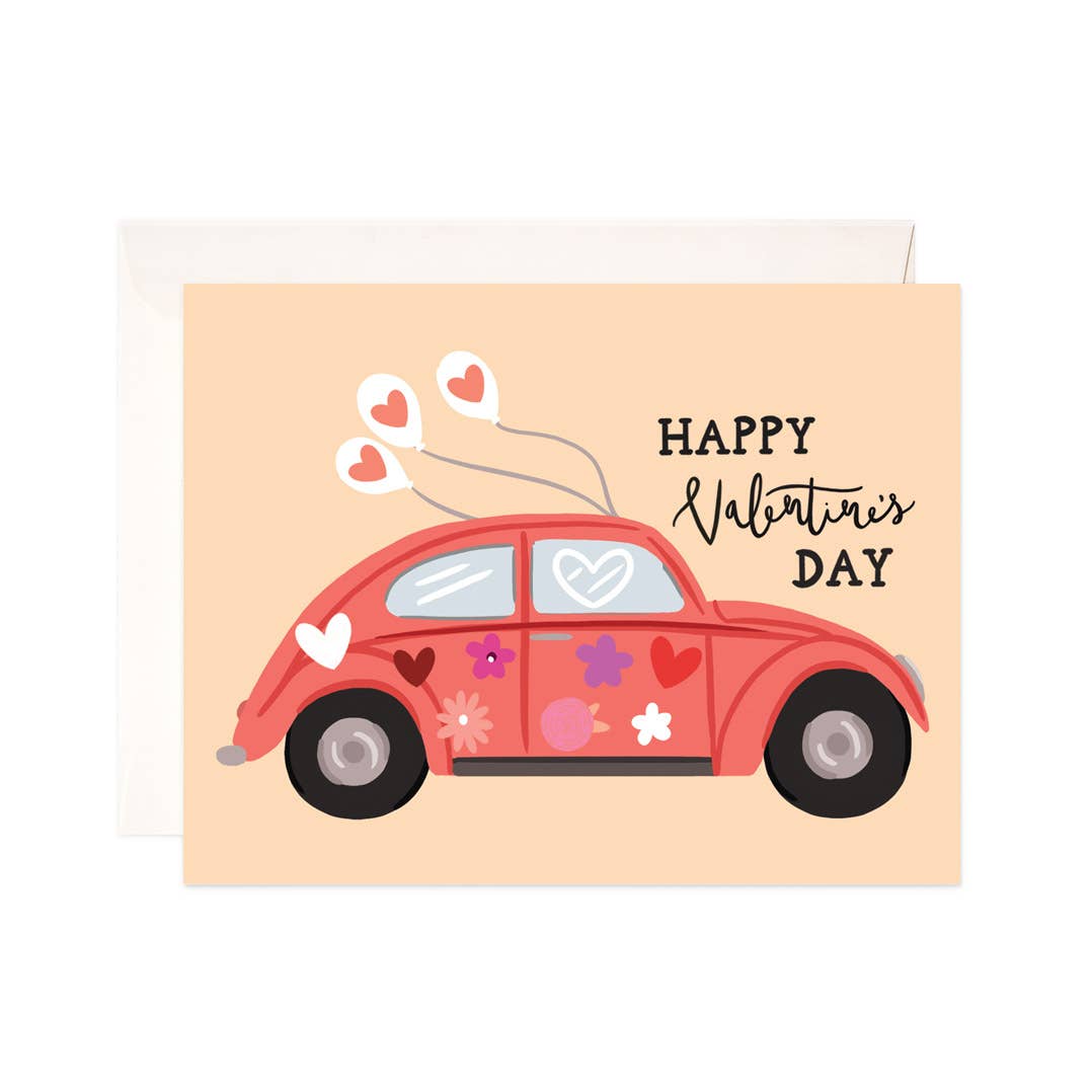 Valentine Buggie Greeting Card