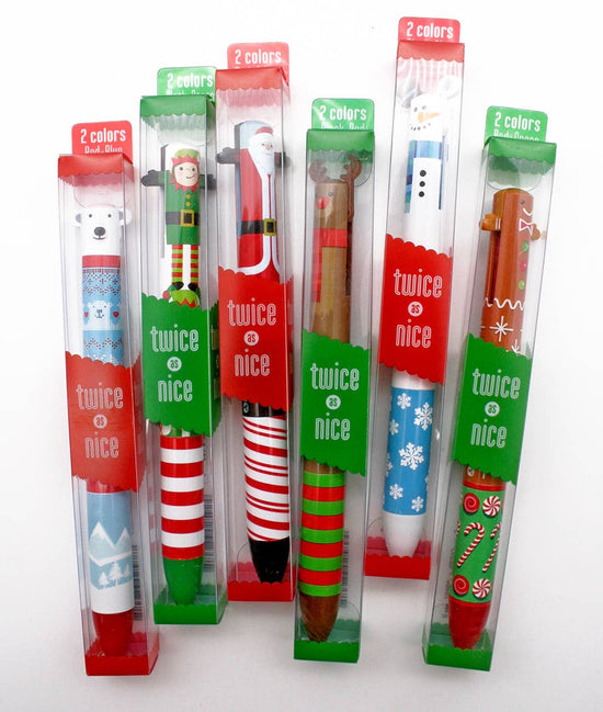 Twice as Nice Holiday 2-Color Click Pen