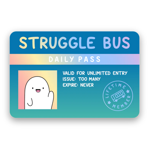 Struggle Bus Sticker