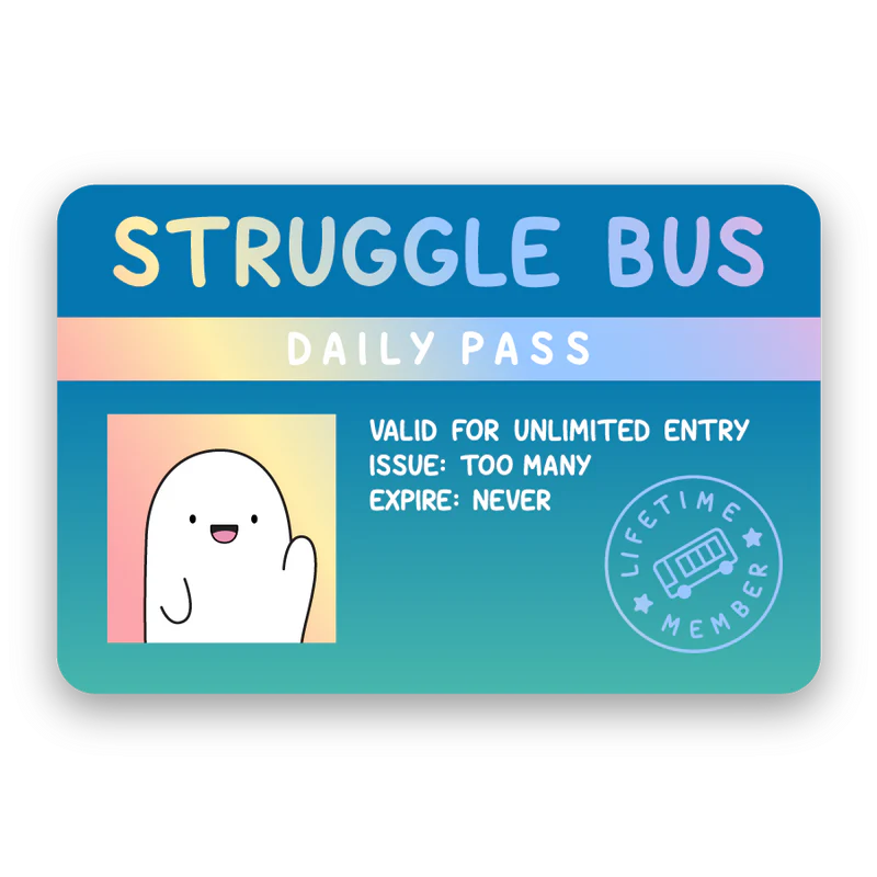 Struggle Bus Sticker